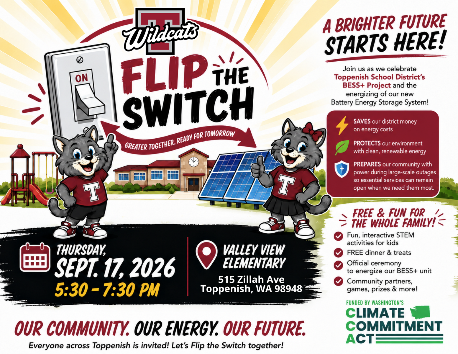 Join us for our Flip the Switch community event on September 17th!