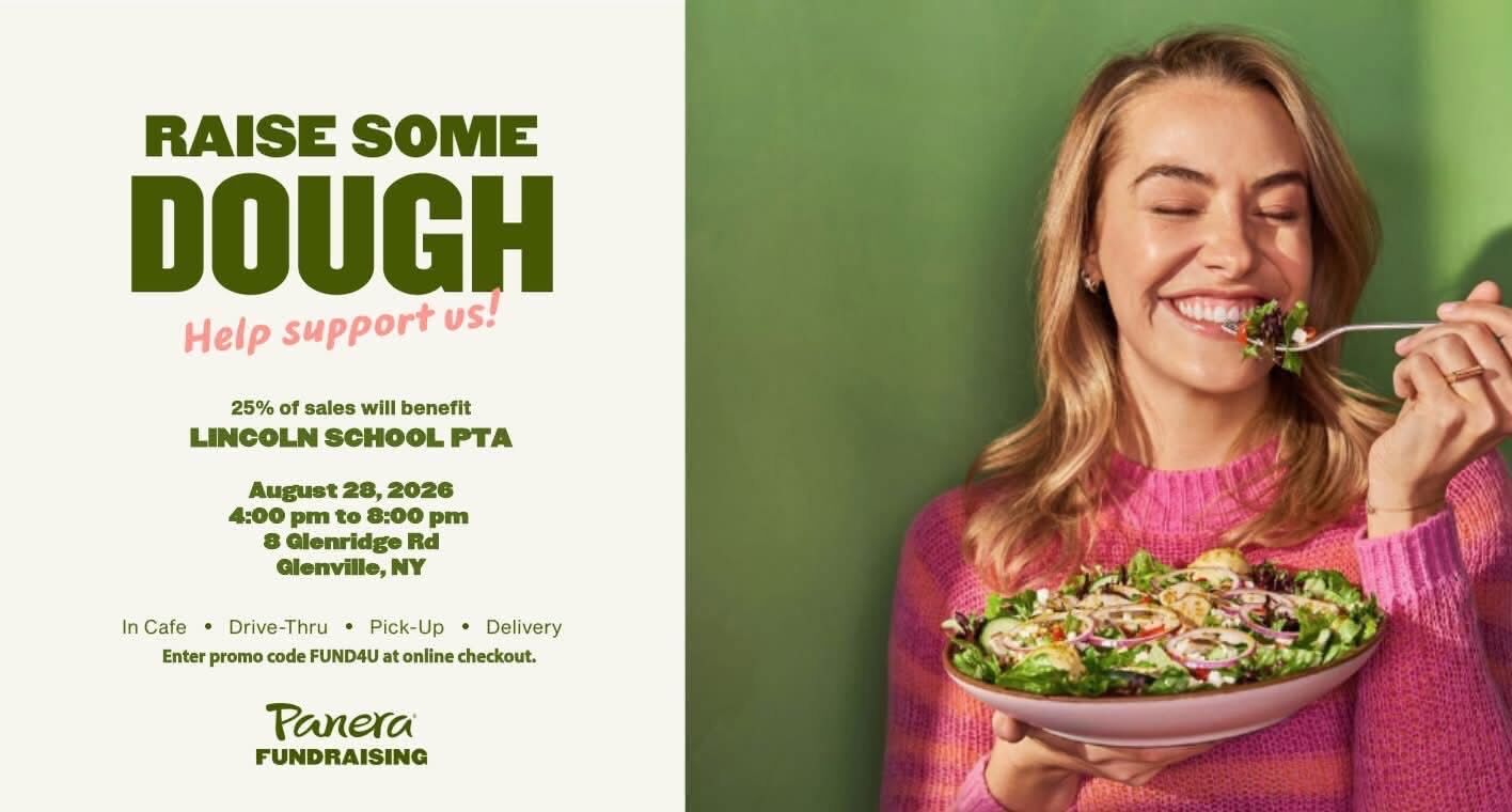 Lincoln PTA Panera Fundraiser 8/28 from 4-8