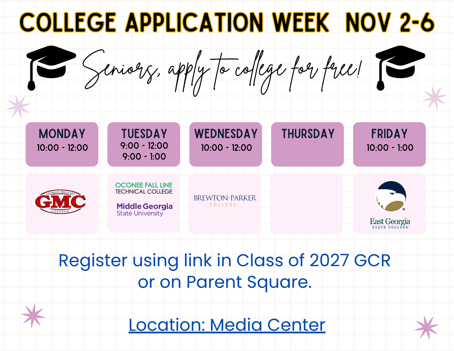College App Week - Nov. 2-6