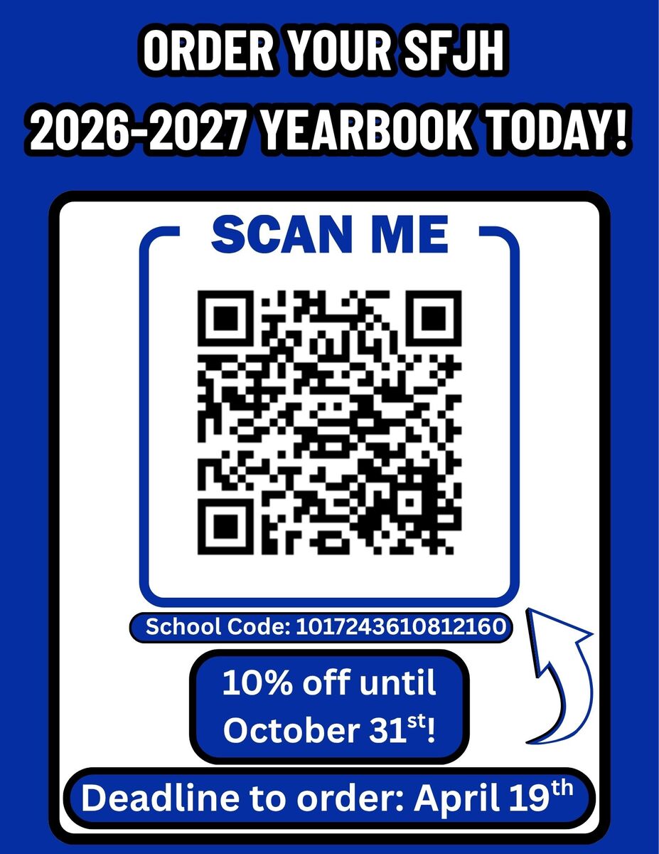 Order Your SFJH 2026-2027 Yearbook!