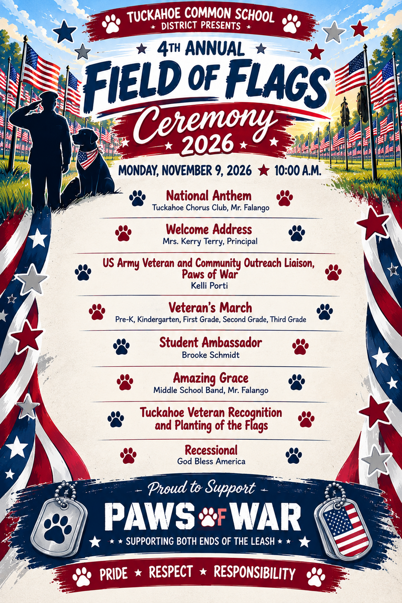 🐾 Tuckahoe Tigers Are Making a Difference! Upcoming Veterans Appreciation Events 🐾