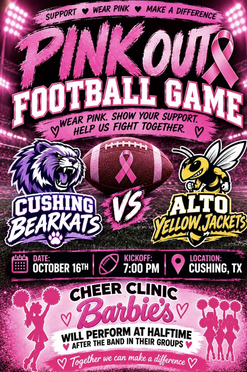 Pink Out Football Game - Oct. 16th