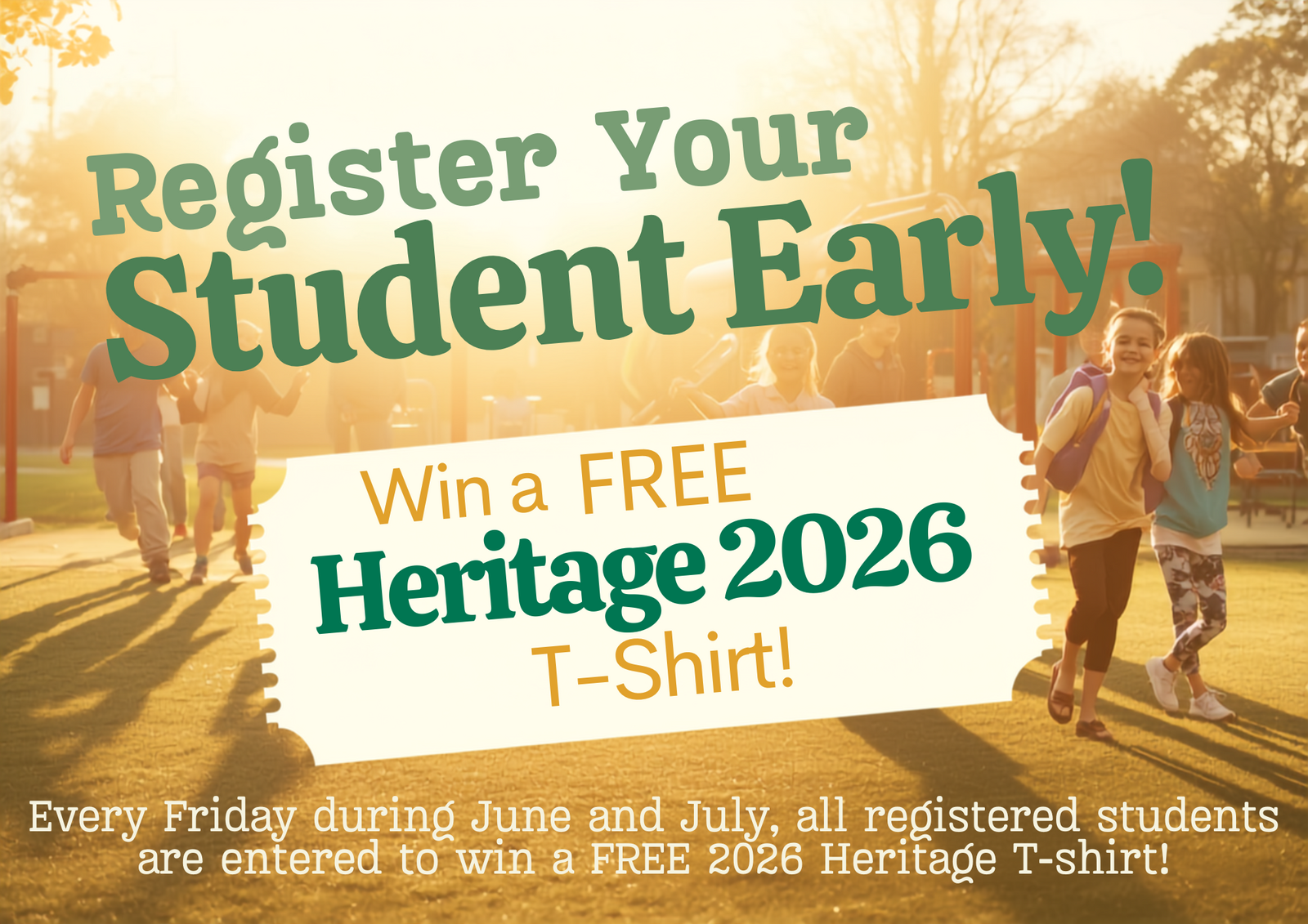 T-shirt Giveaway REMINDER to REGISTER