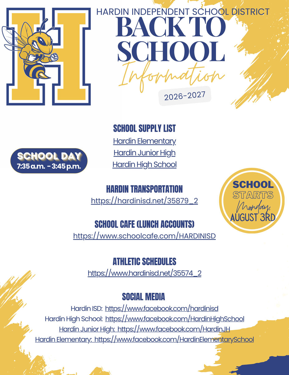 Monday, August 3 is the FIRST DAY OF SCHOOL