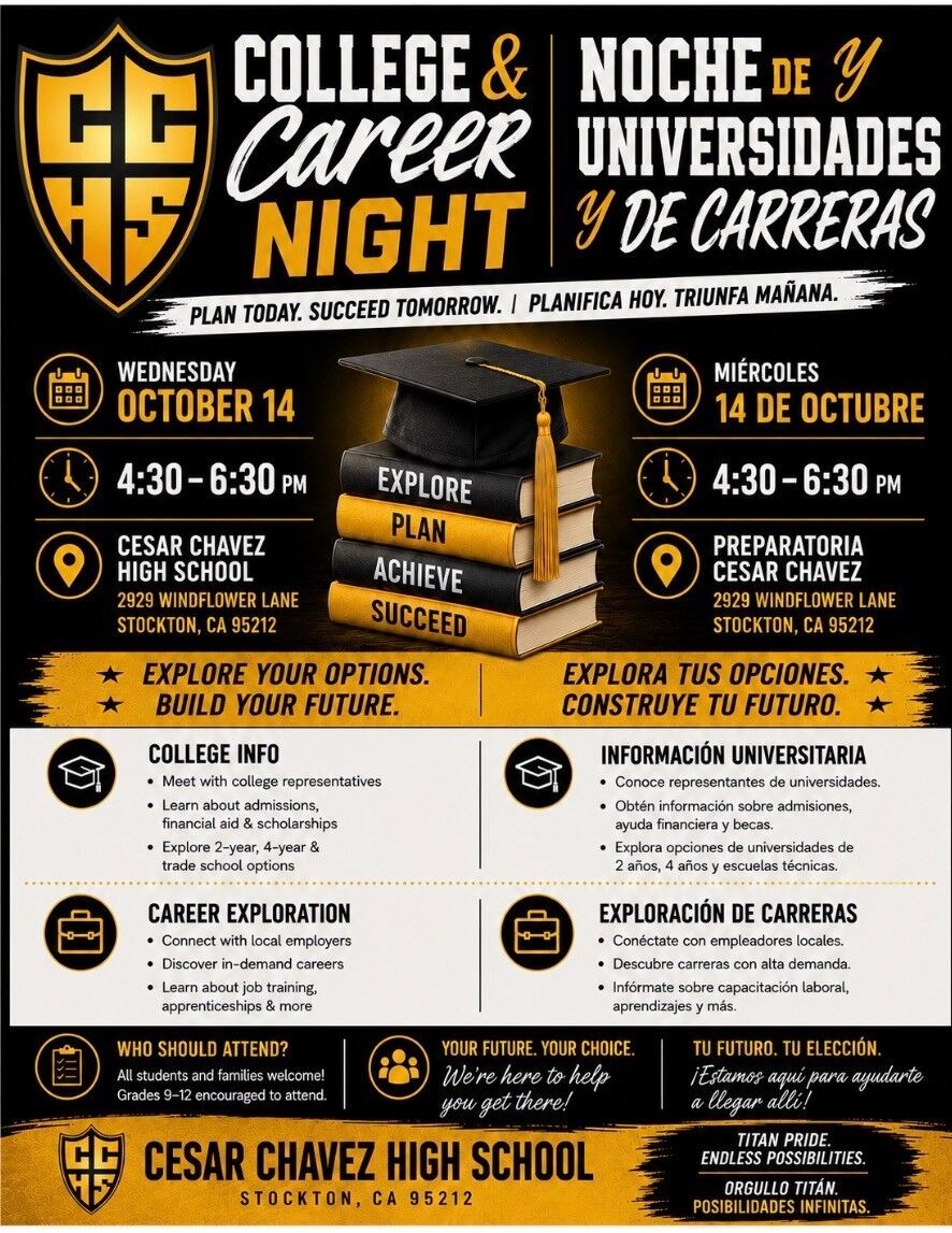 College Career Night- Noche de y universidades y de carreras