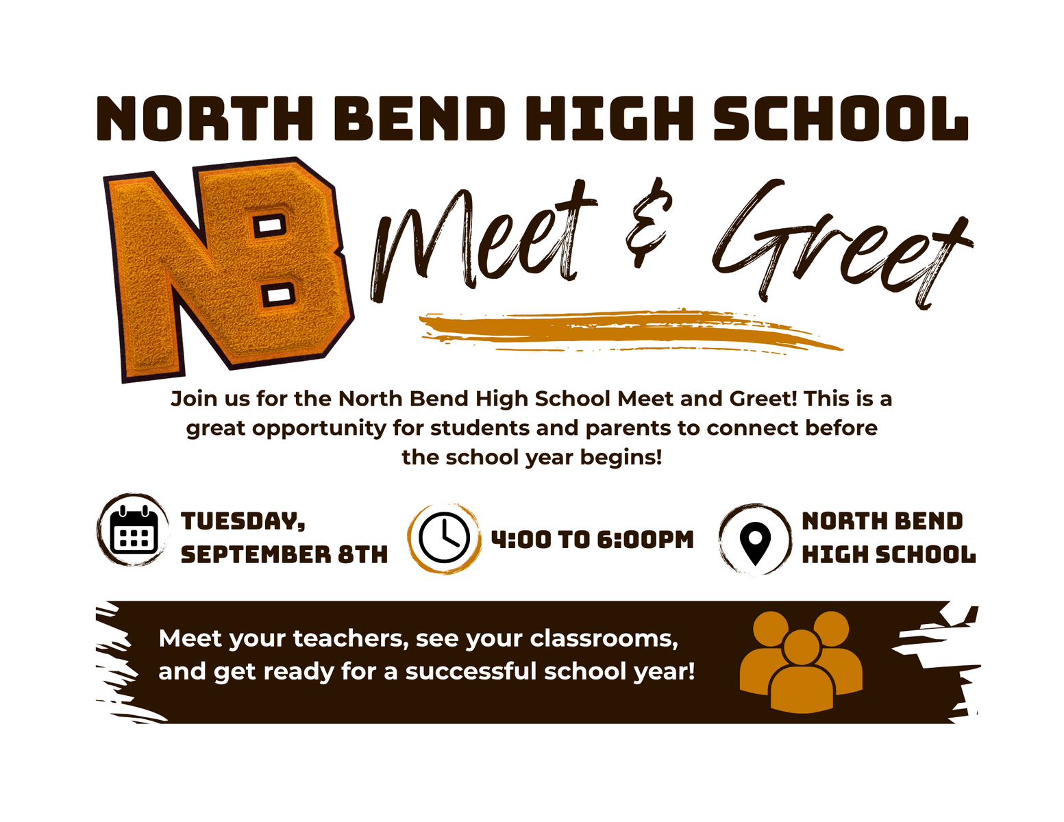 NBHS Meet & Greet Tuesday September 8th