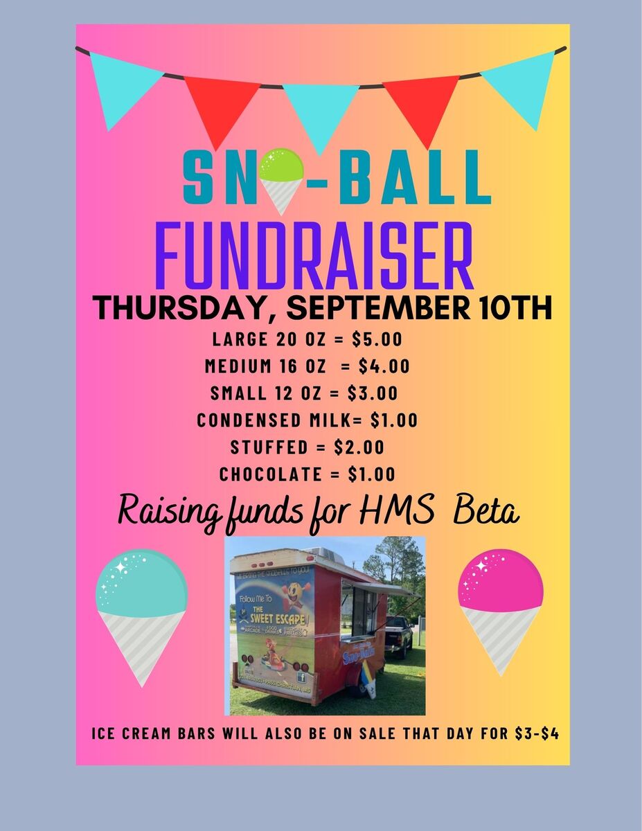❄️🍧 SNOWBALL FUNDRAISER! 🍧❄️