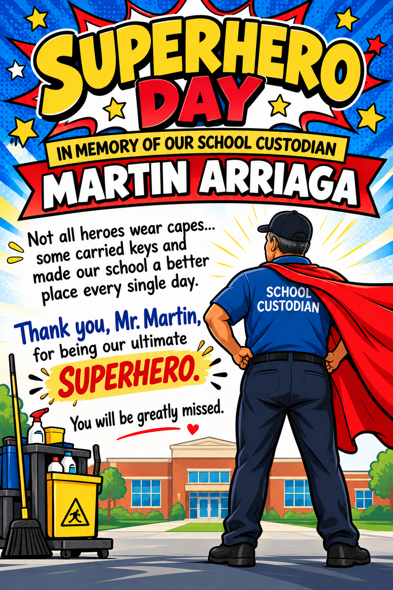 Superhero Day-In Memory of Mr. Martin