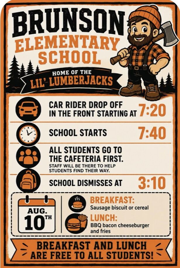 Brunson - First Day Reminders
