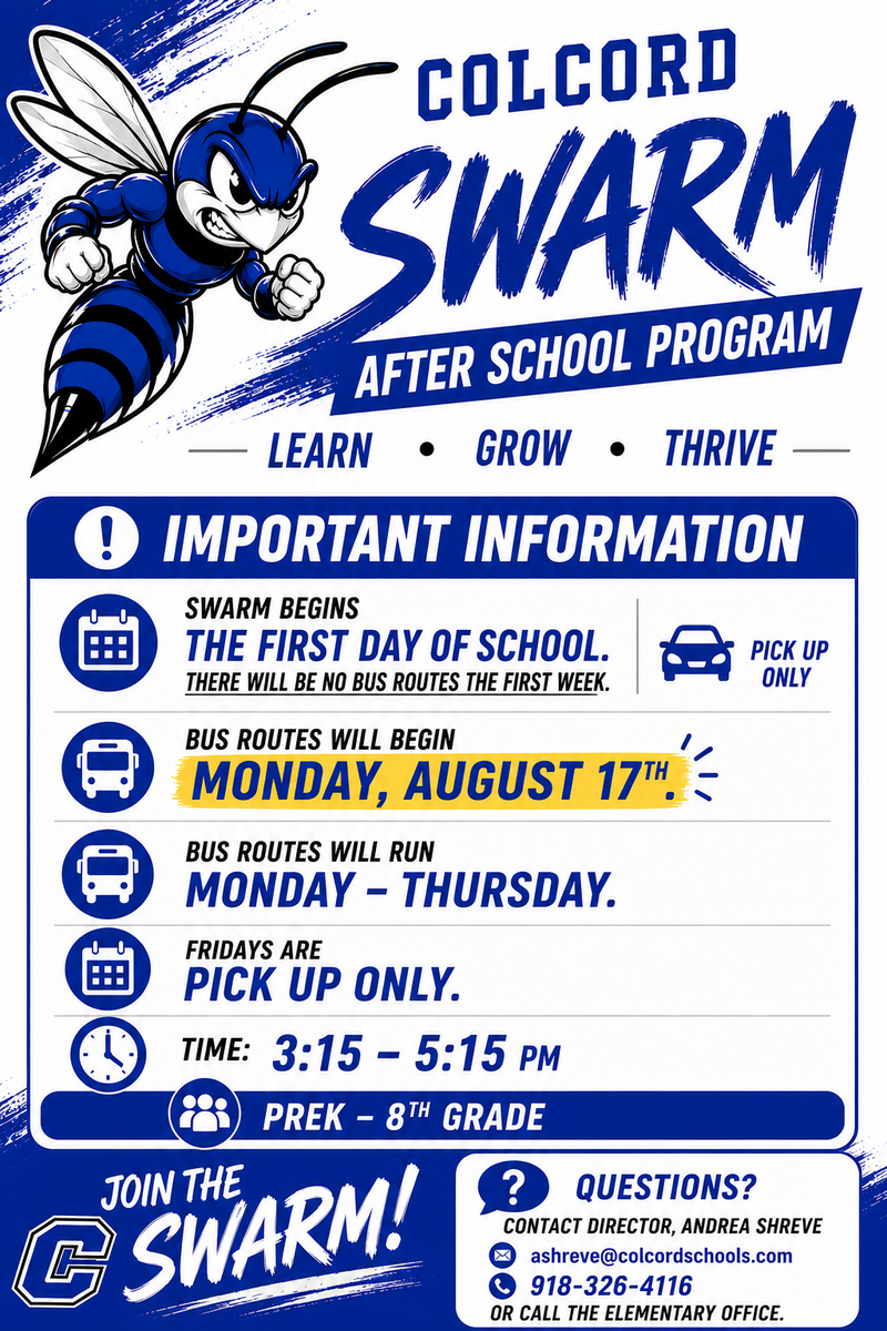 Swarm info to know in 2026-27 school year