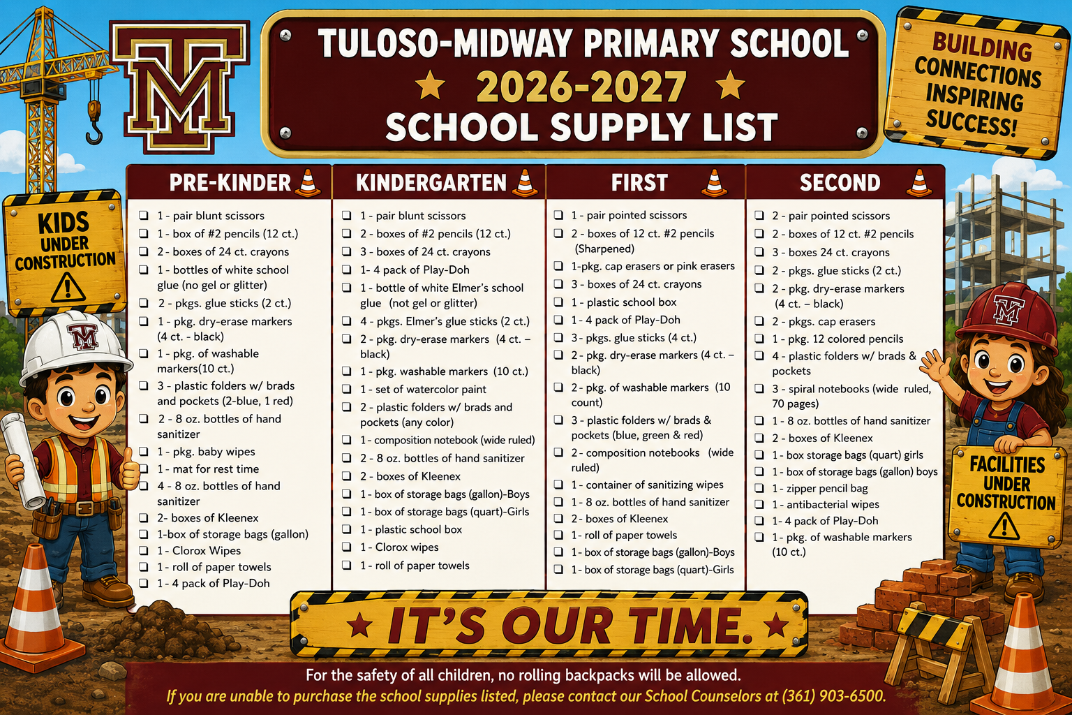 Meet the Teacher and School Supply List 