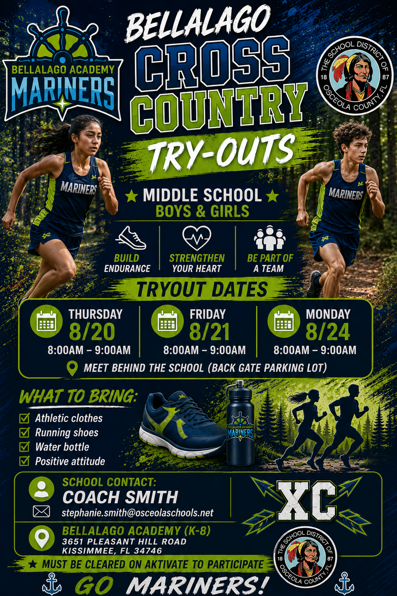 Athletic Tryouts this week!