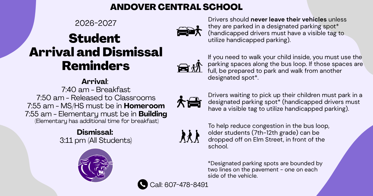 Arrival and Dismissal Reminders