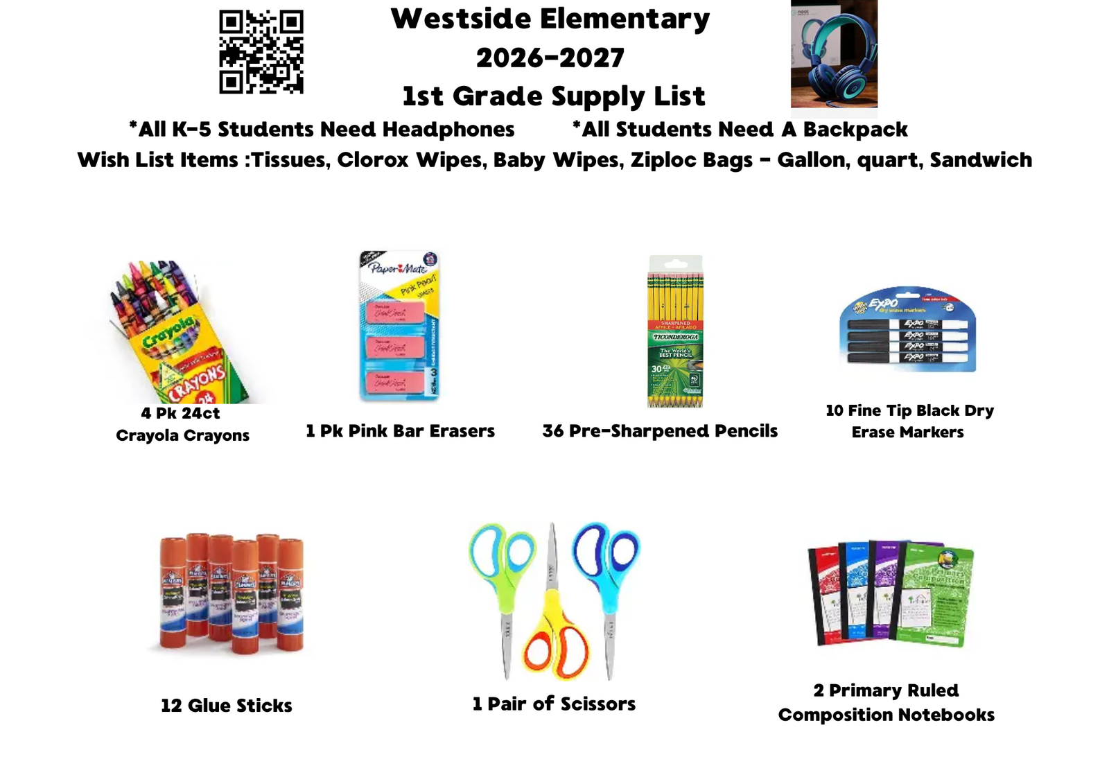 School Supply Lists