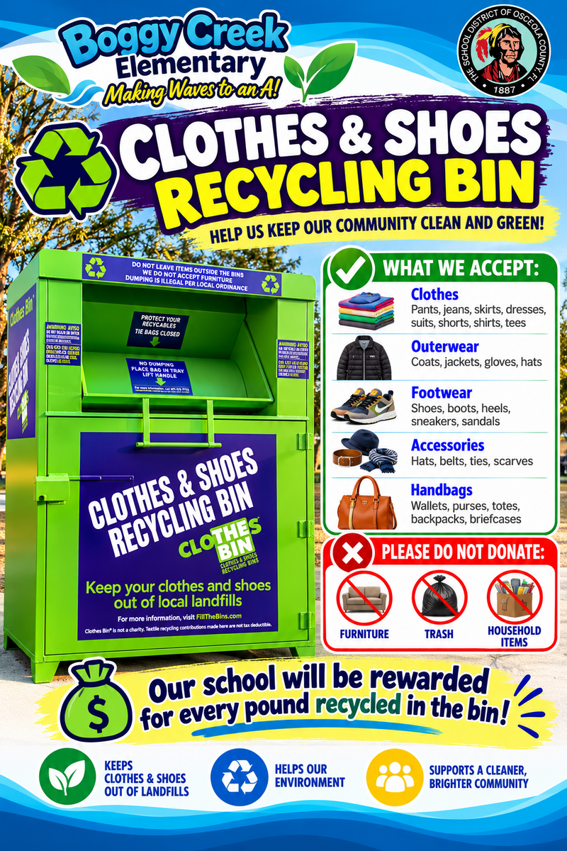 ♻️ Turn Your Unwanted Clothes & Shoes into Support for Boggy Creek! 💙💛
