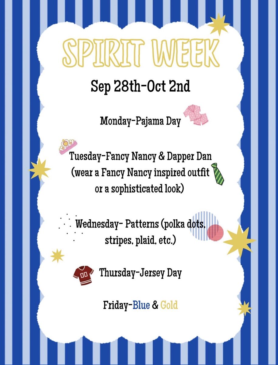 Spirit Week next week