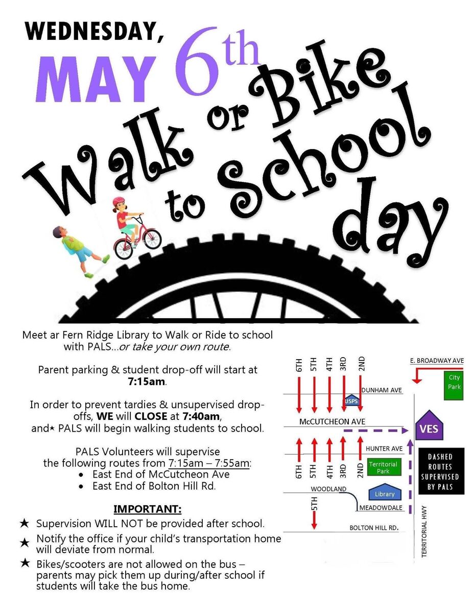 Bike and walk to school 
