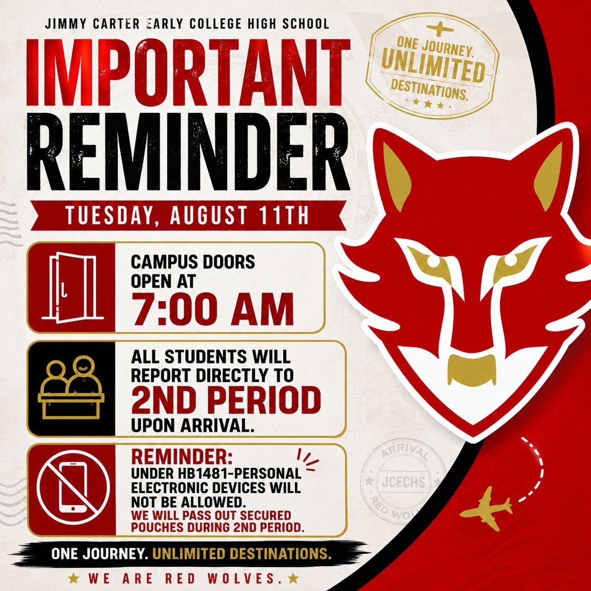 BACK TO SCHOOL, REDWOLVES! | TUESDAY, AUGUST 11