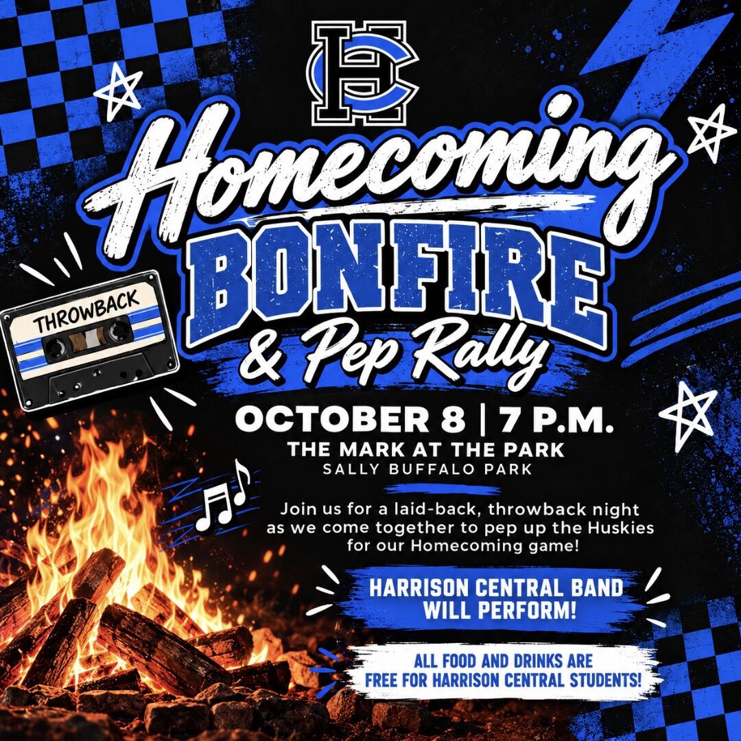 Homecoming Bonfire and Pep Rally - TOMORROW! 