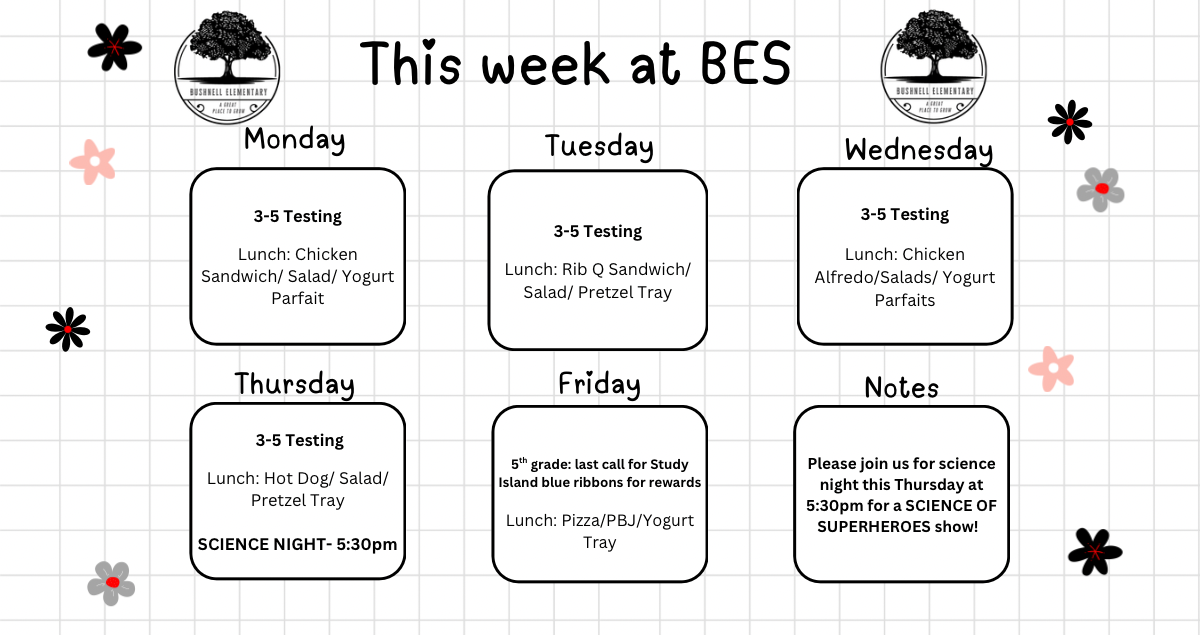 This week at BES…. 