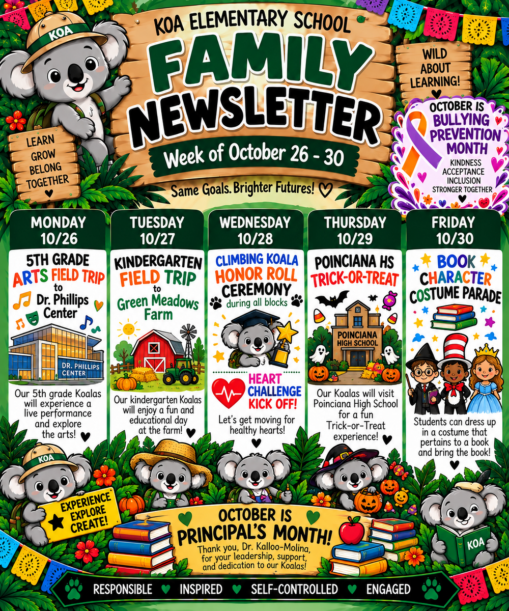 Week of 10/26-10/30