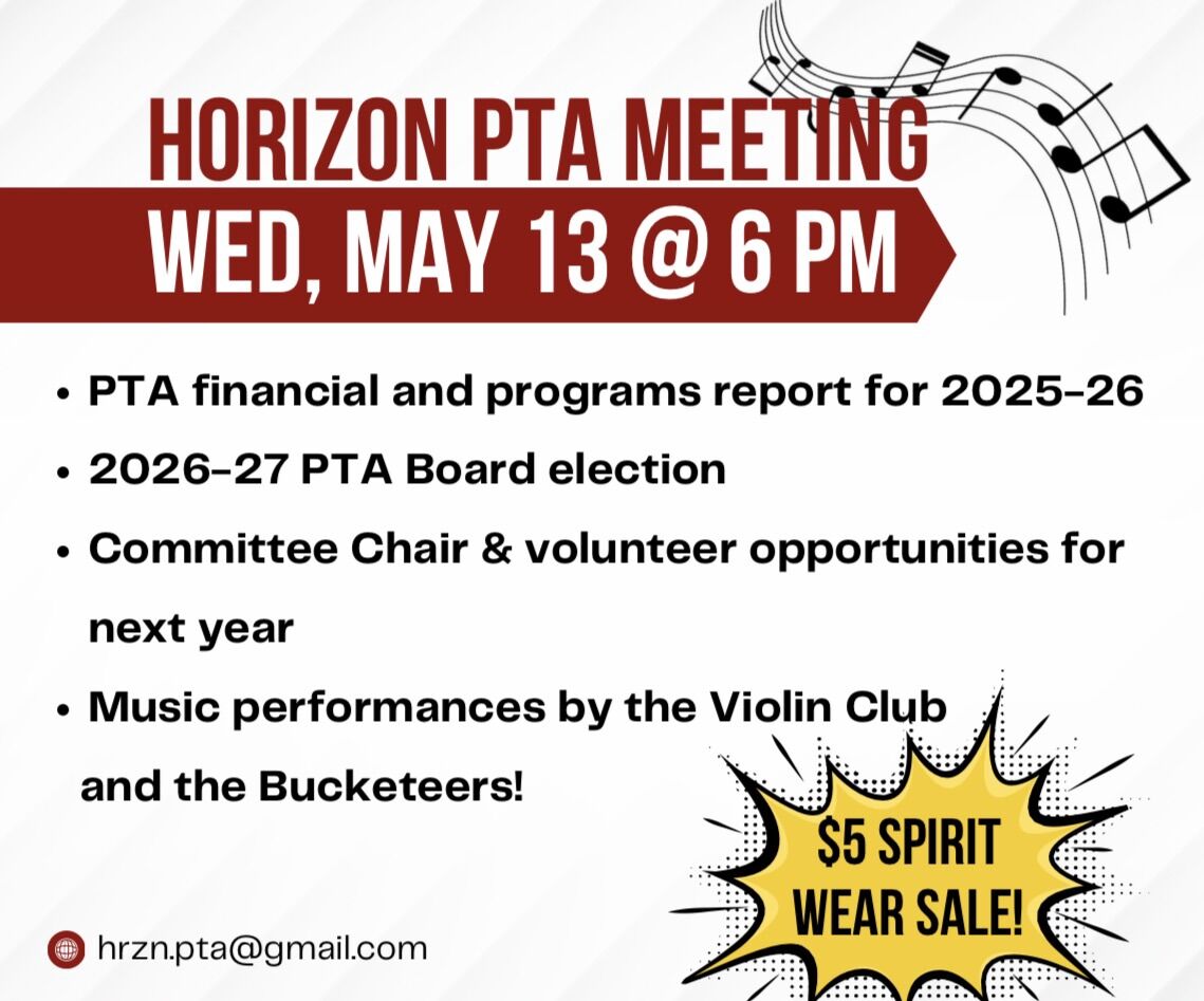 PTA Meeting THIS WEDNESDAY!