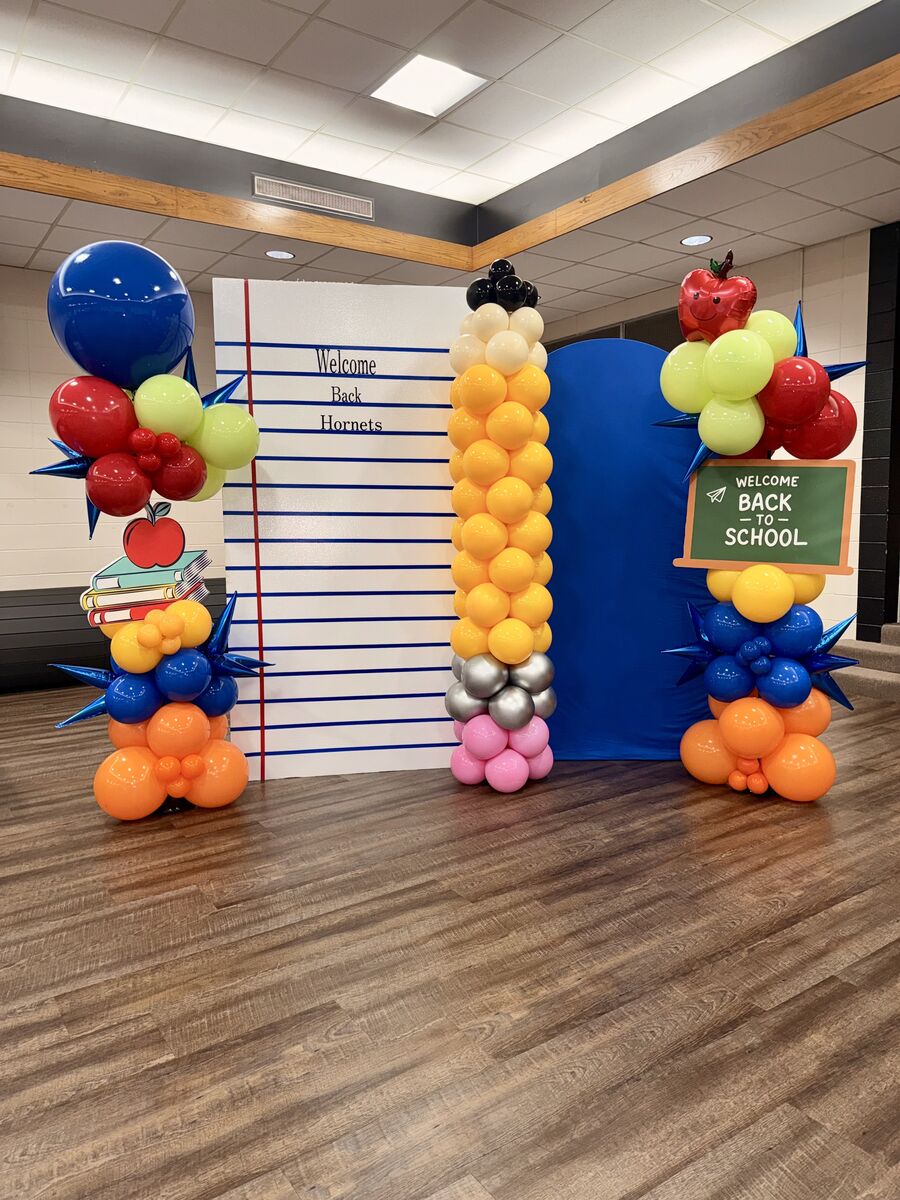 Photo backdrop at Parent Engagement Night 