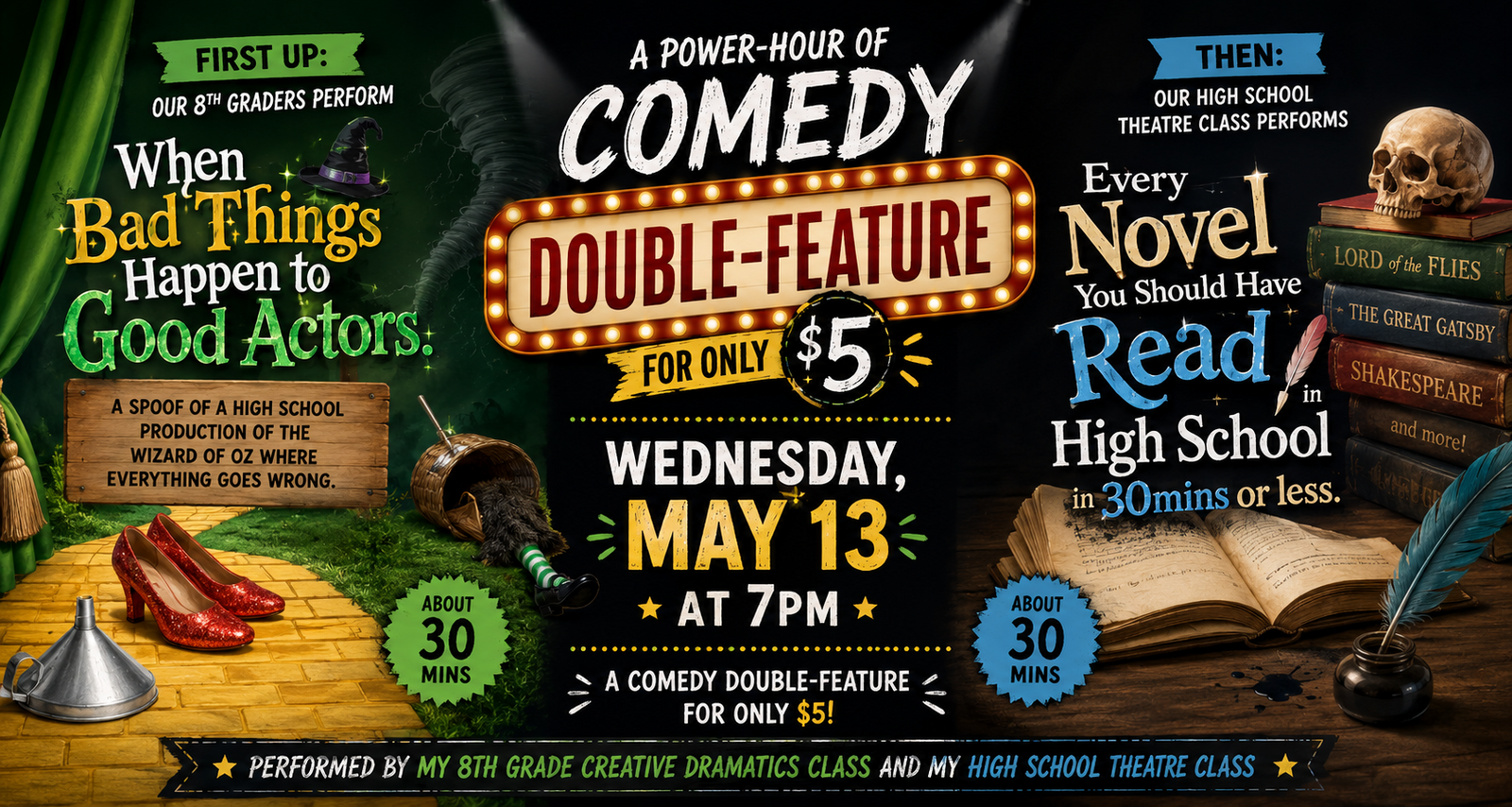 Upcoming Middle/High-School Theatre Classes Performances!