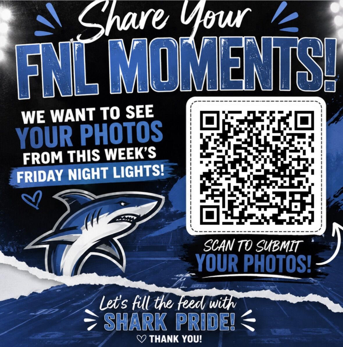 📸 SHARK FANS, WE WANT YOUR FNL MOMENTS! 🦈💙