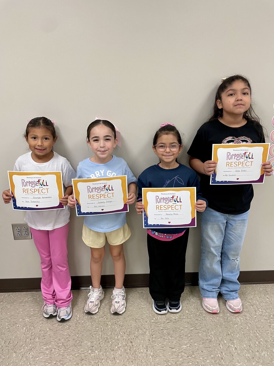 Celebrating our September Character Trait Students for RESPECT! 🌟