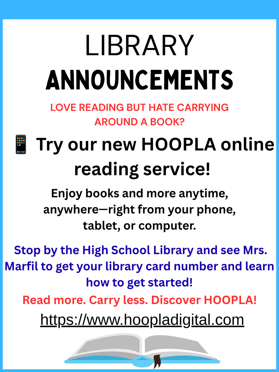 New Online Reading Service at the JH/HS Library! 