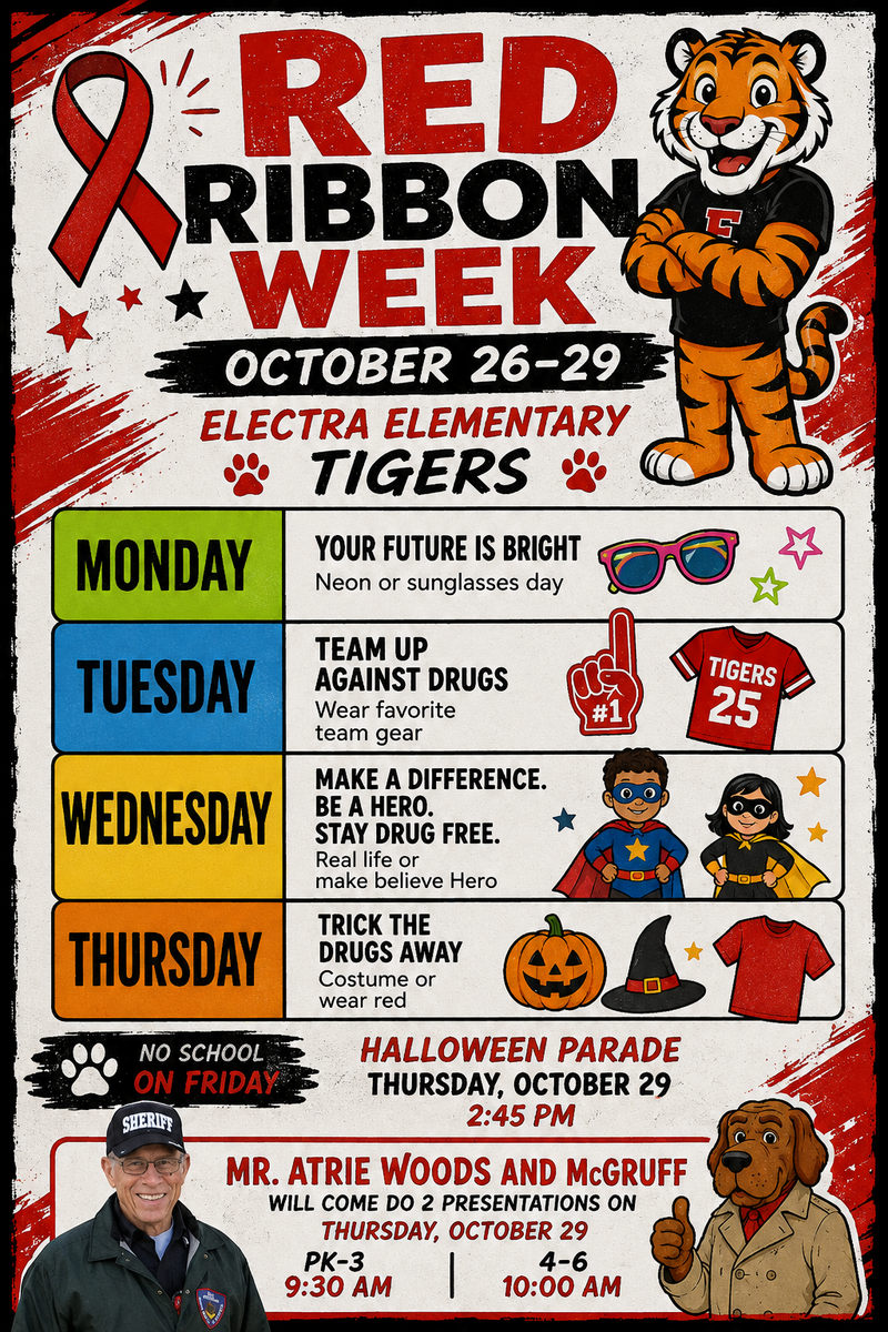 Red Ribbon Week 10/26-29