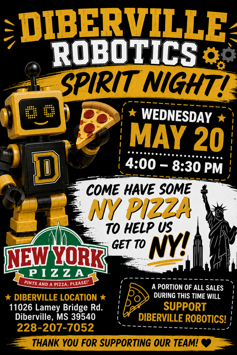 Robotics Spirit Night tonight! 🤖