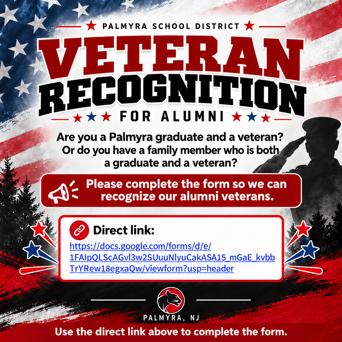 Calling All Palmyra Alumni Veterans! 