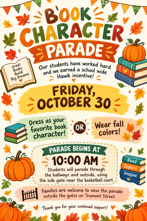 🍂📚 character parade 