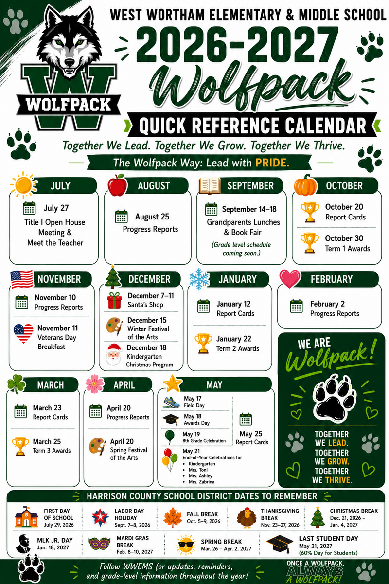 📚🐺 The 2026–2027 Wolfpack Quick Reference Calendar is HERE! 🐺📚