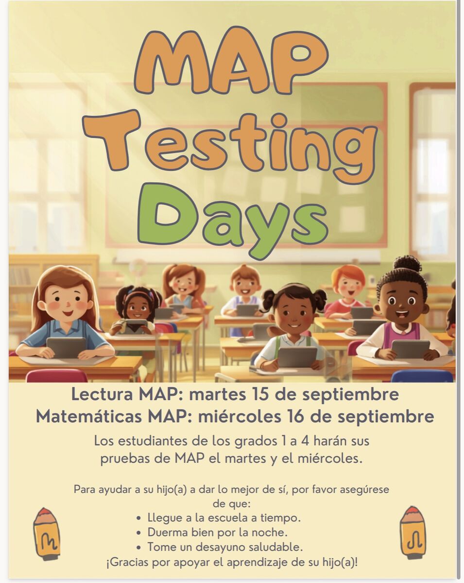 Map Testing Day Begins Tomorrow