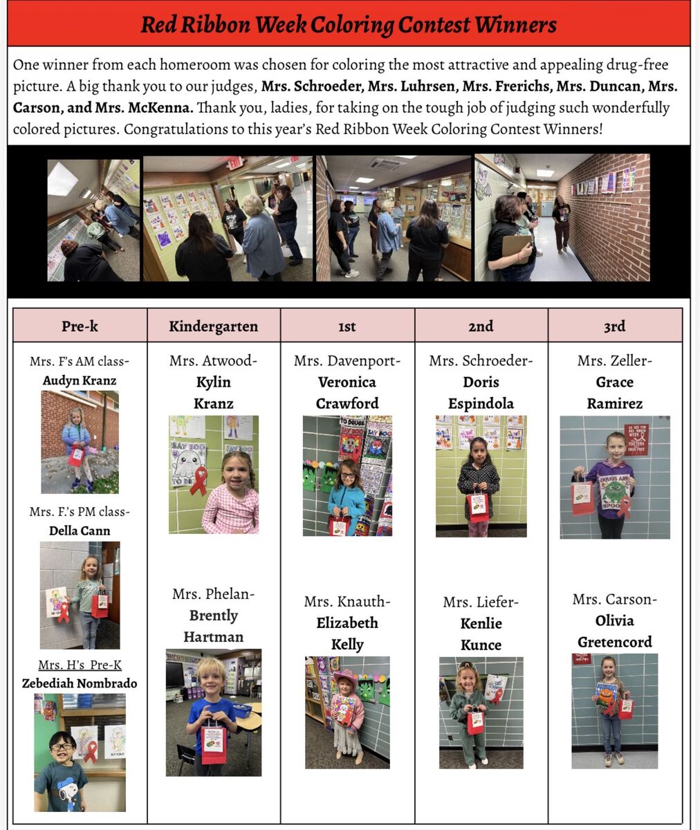 Congratulations, RRW Coloring Contest Winners!‼️