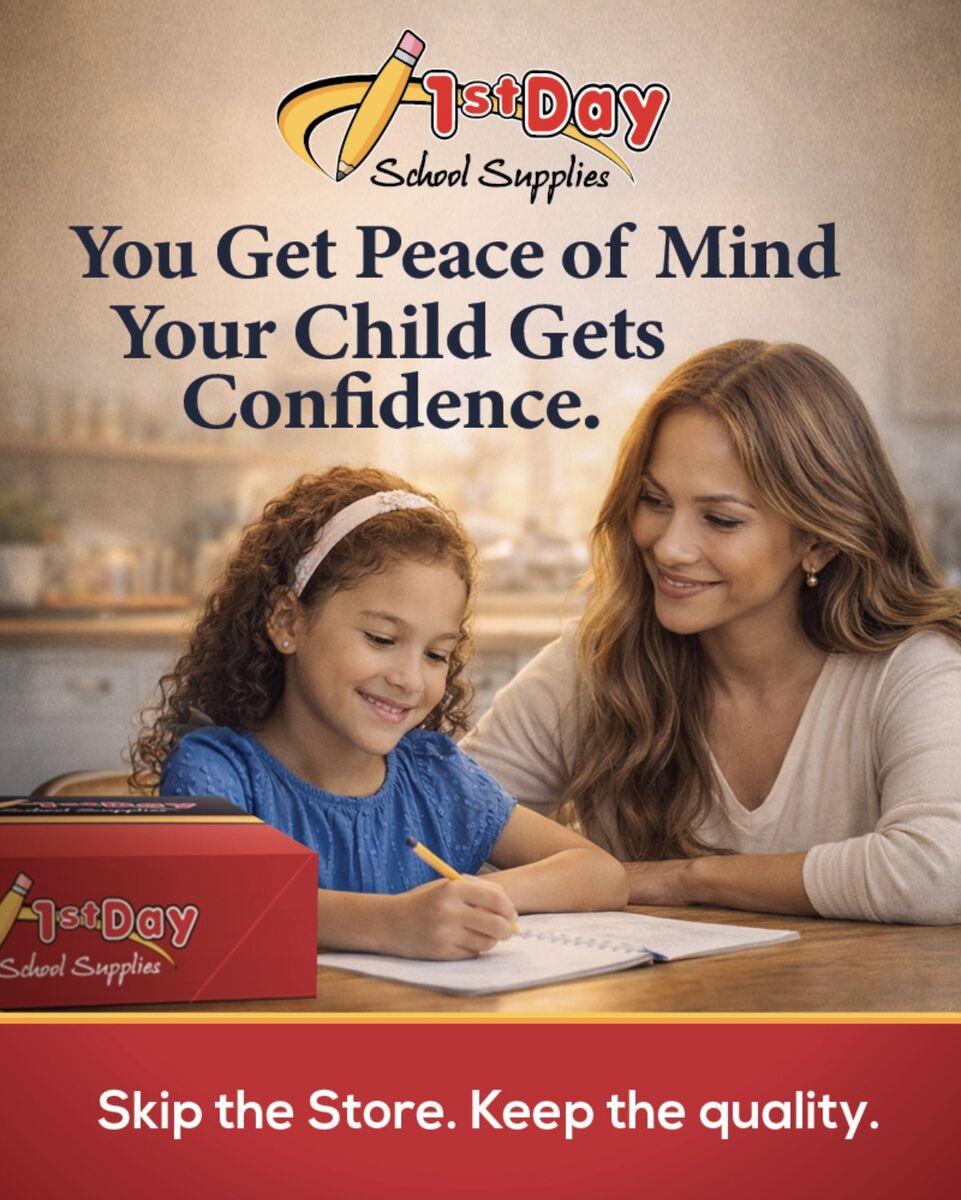 1st Day School Supplies - Closes July 1