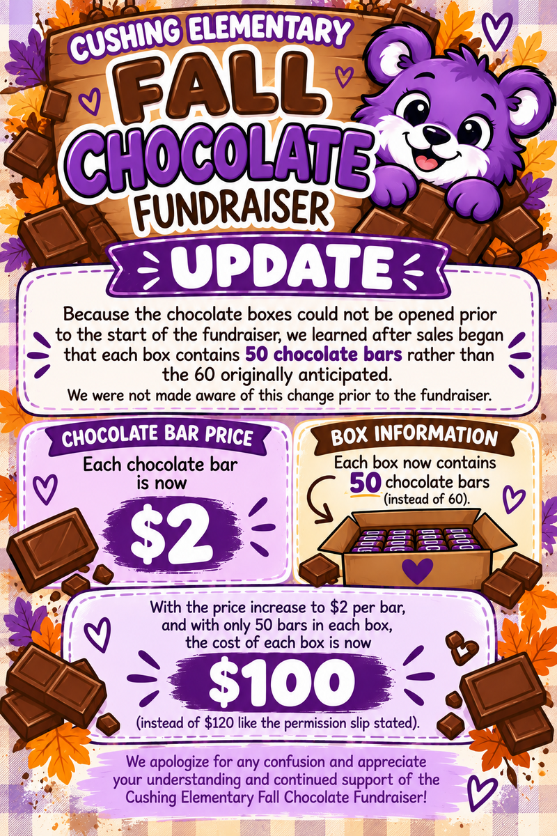 CES FALL FUNDRAISER - New Information