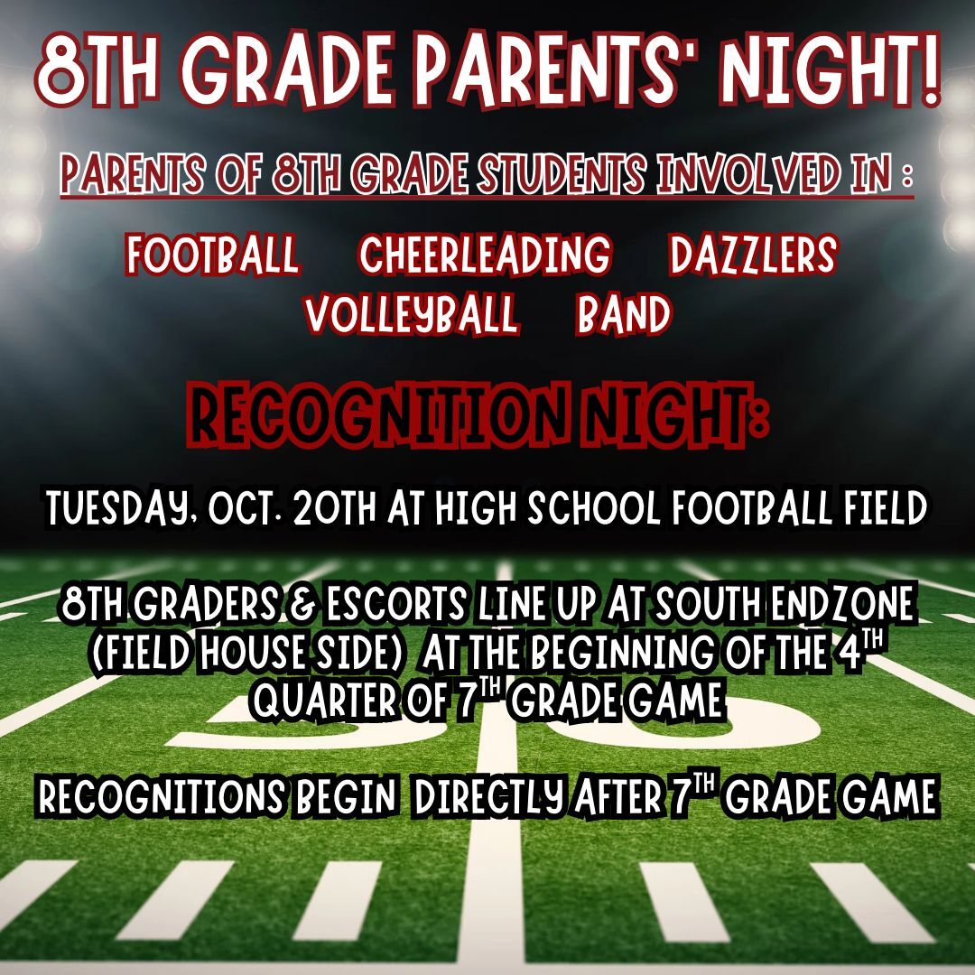 8th Grade Night Information