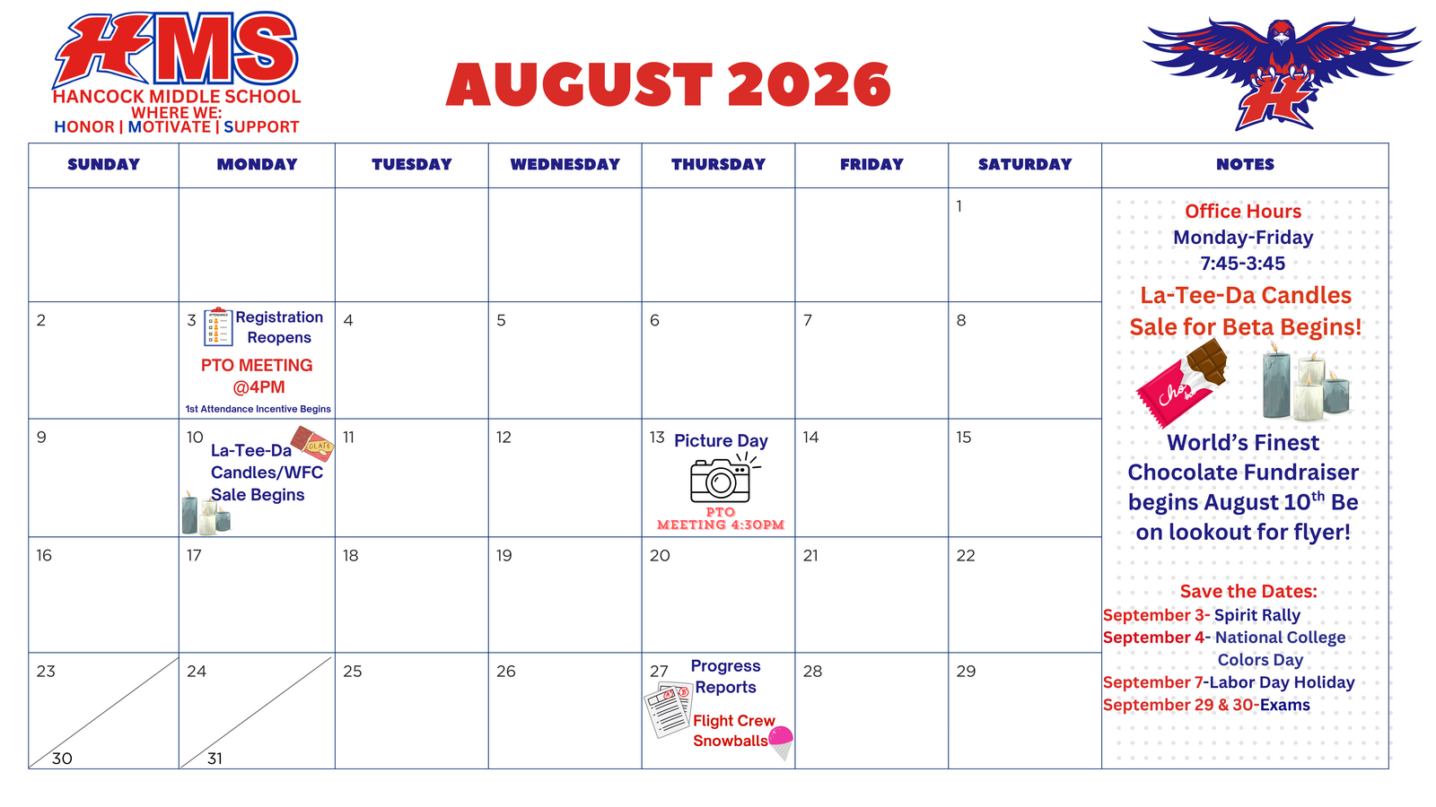 AUGUST AT HMS 🦅