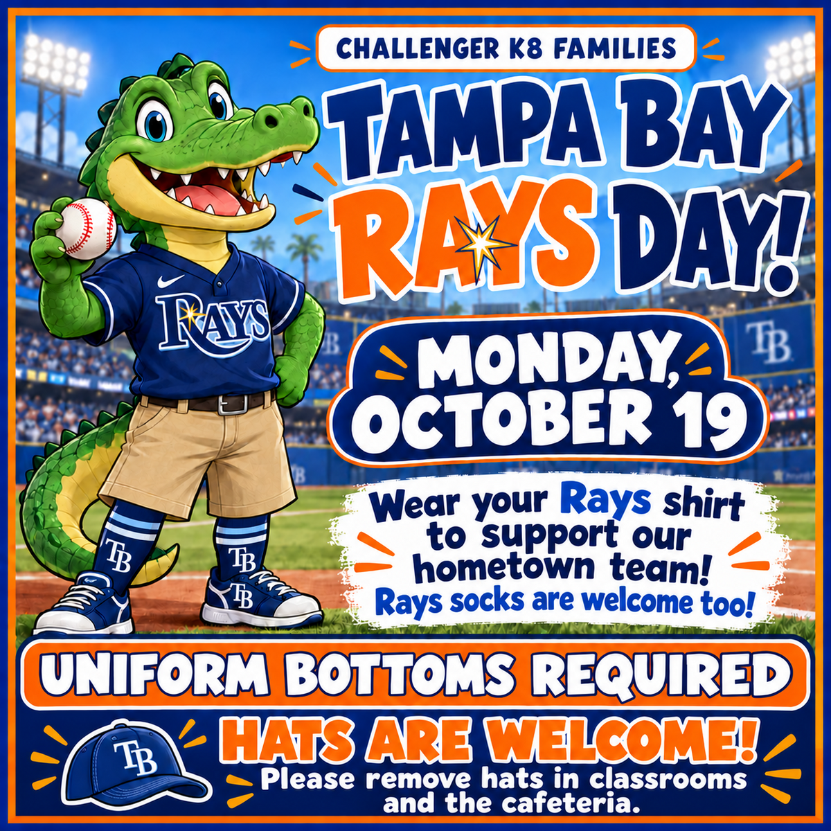 Rays Day, Monday, October 19th