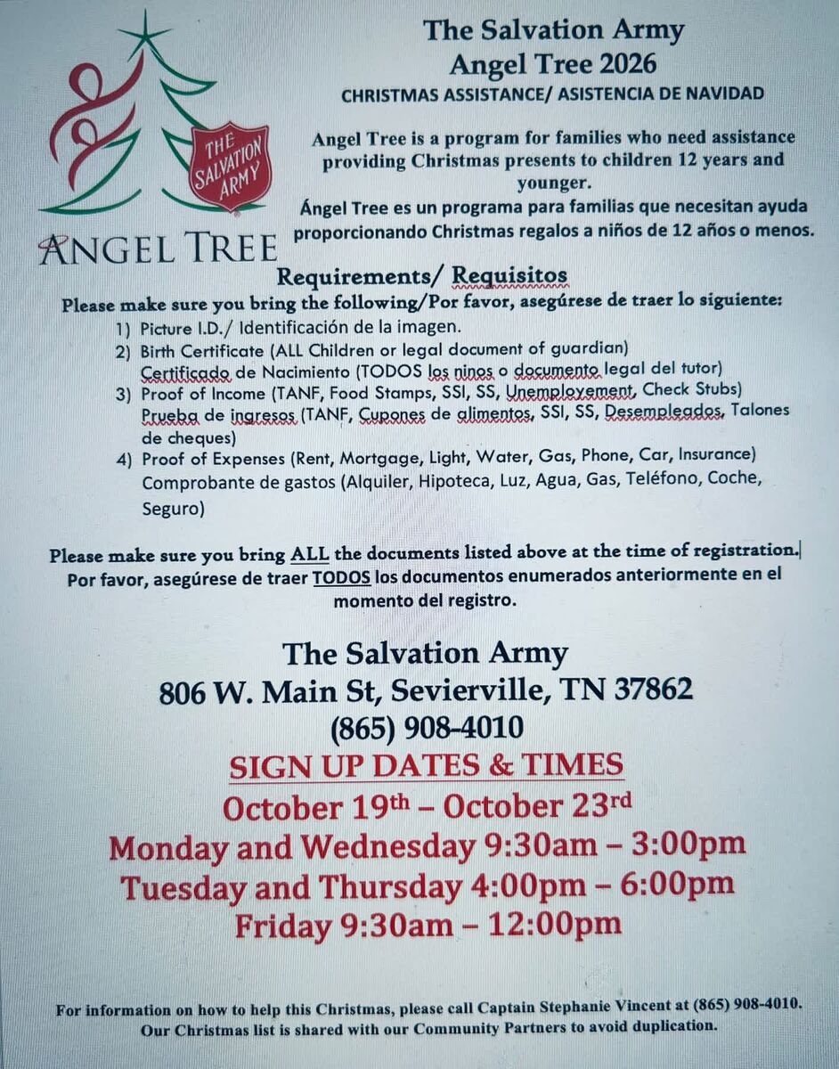 Salvation Army Angel Tree 2026