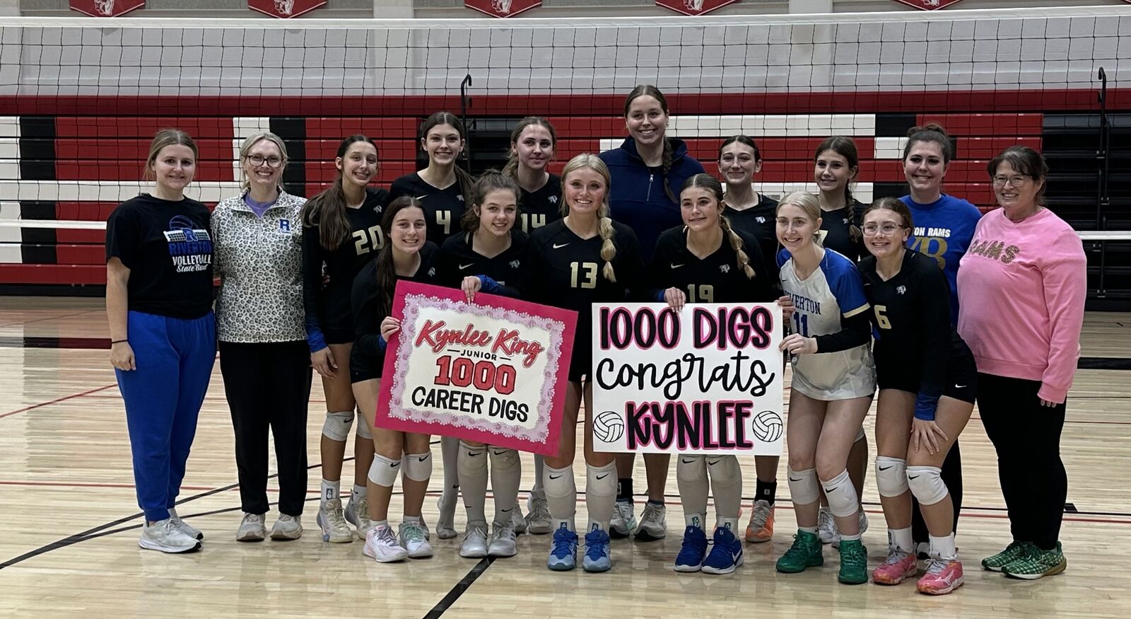 Junior Kynlee King—1000 career digs