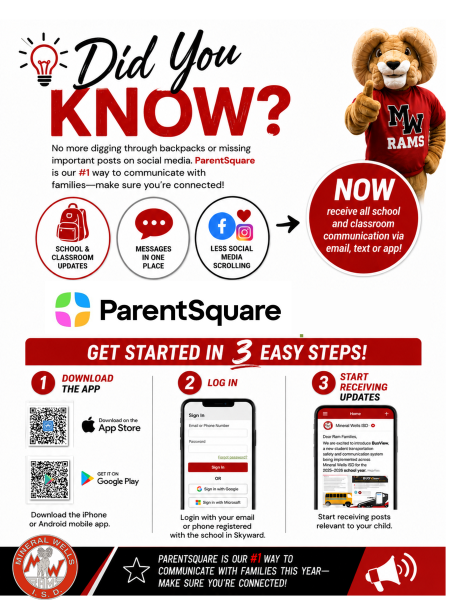 Stay Connected with Mineral Wells ISD!