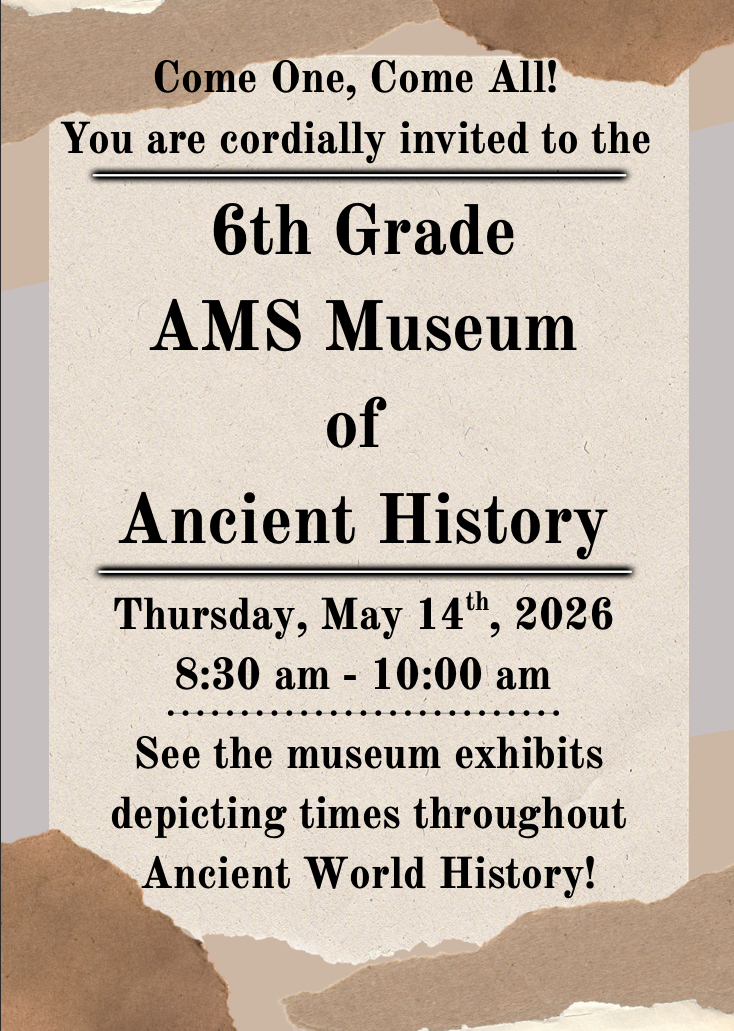 AMS Happenings Weekly Newsletter 5/8
