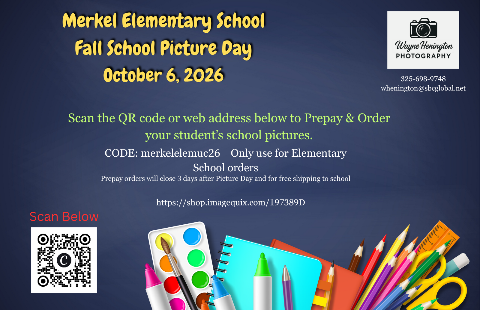 Fall Picture Day Flyer