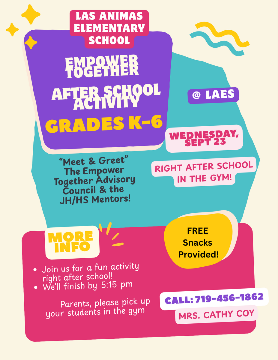 Empower Together After School Mentor Activity for K-6