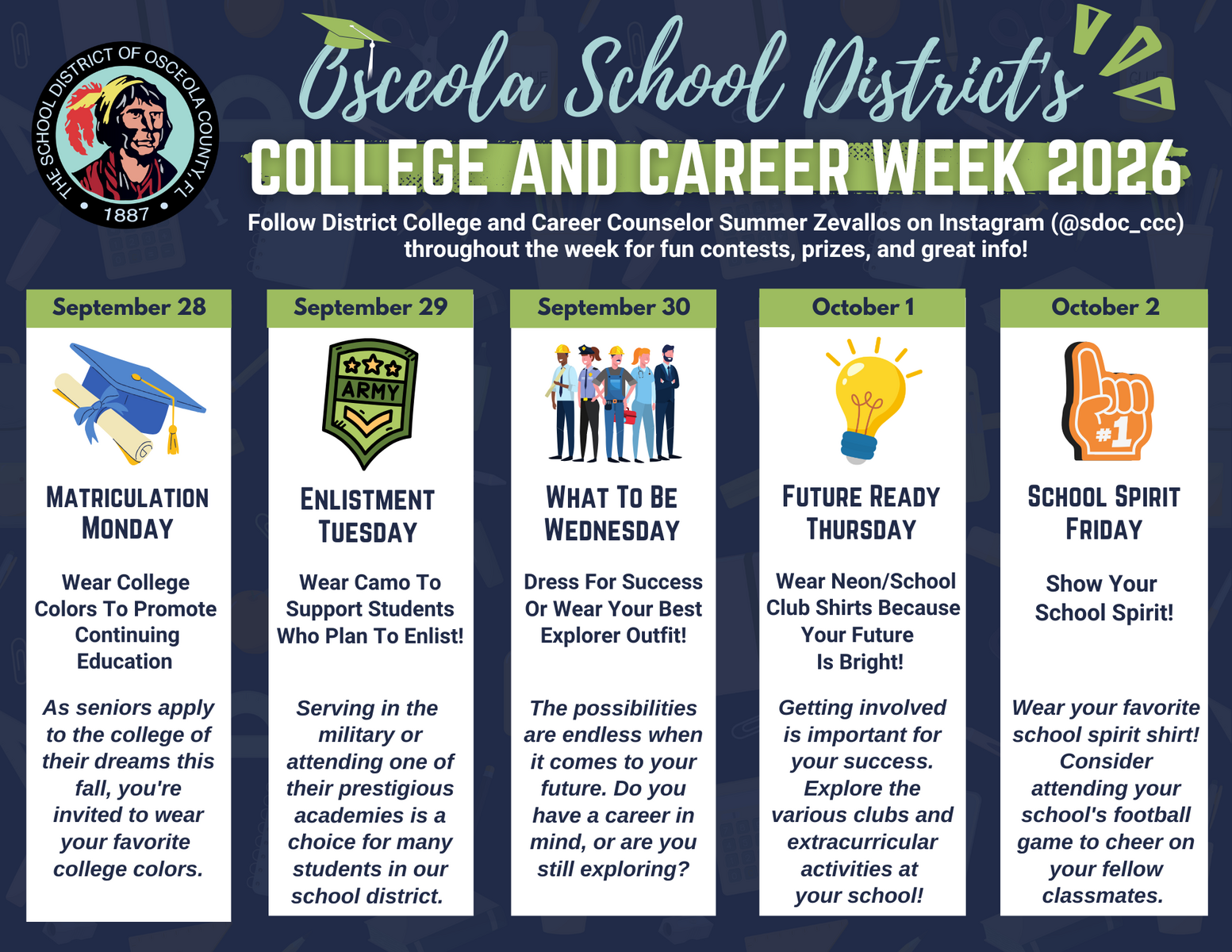 College Week Dress-Down Next Week 